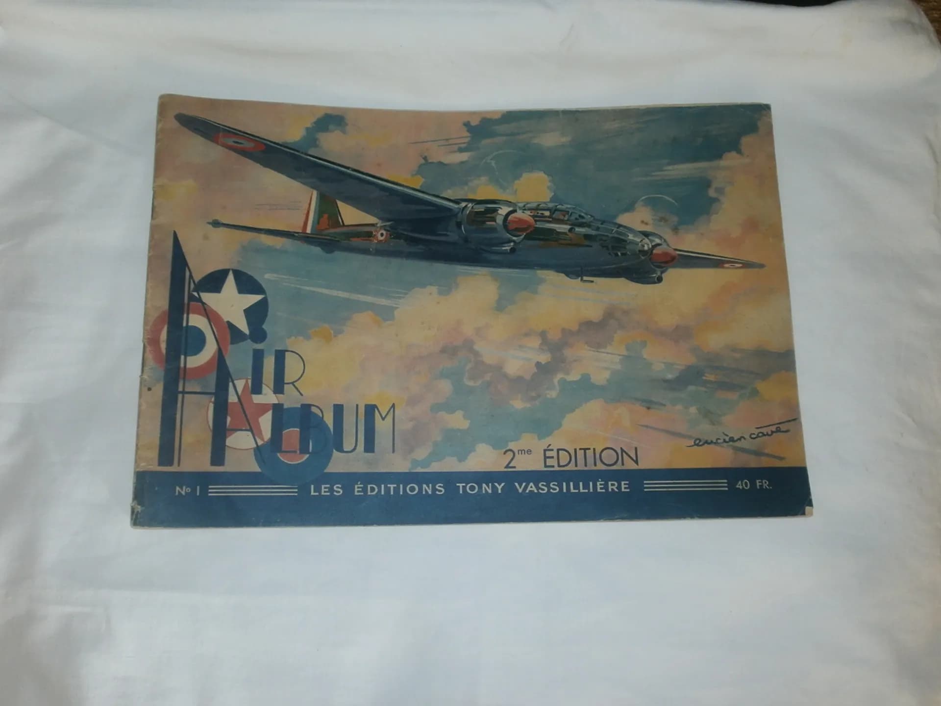 Air Album les éditions Tony Vassillière. identification avions.  imprimé en 1944 - 1