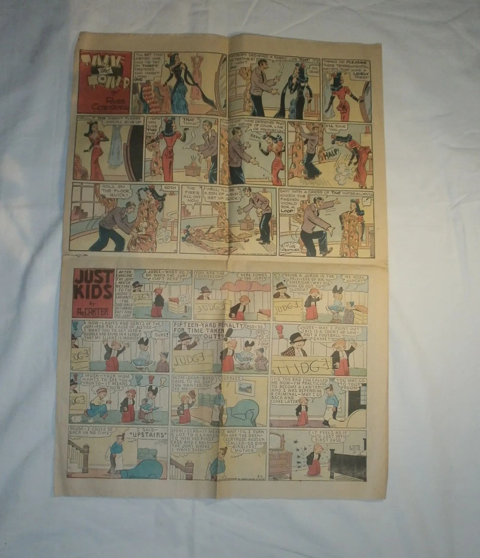 journal couleurs américain 11 février 1945. The Nathchez Democrat - 2