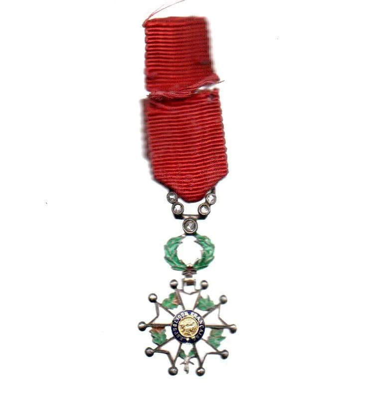 miniature Légion d Honneur IVe république uniface avec brillants - 1
