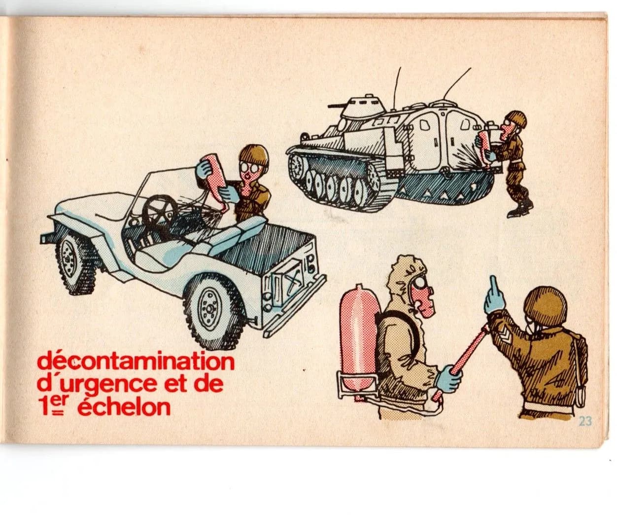 plaquette illustrée : rappel consignes en cas d 'attaque nucléaire, bactériologique, chimique - 3