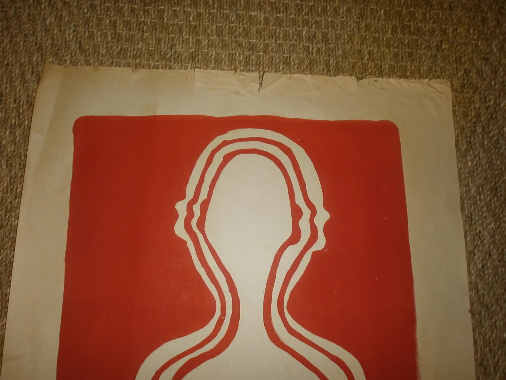 Mai 68. Affiche sérigraphie  Paysans solidaires des étudiants - 2