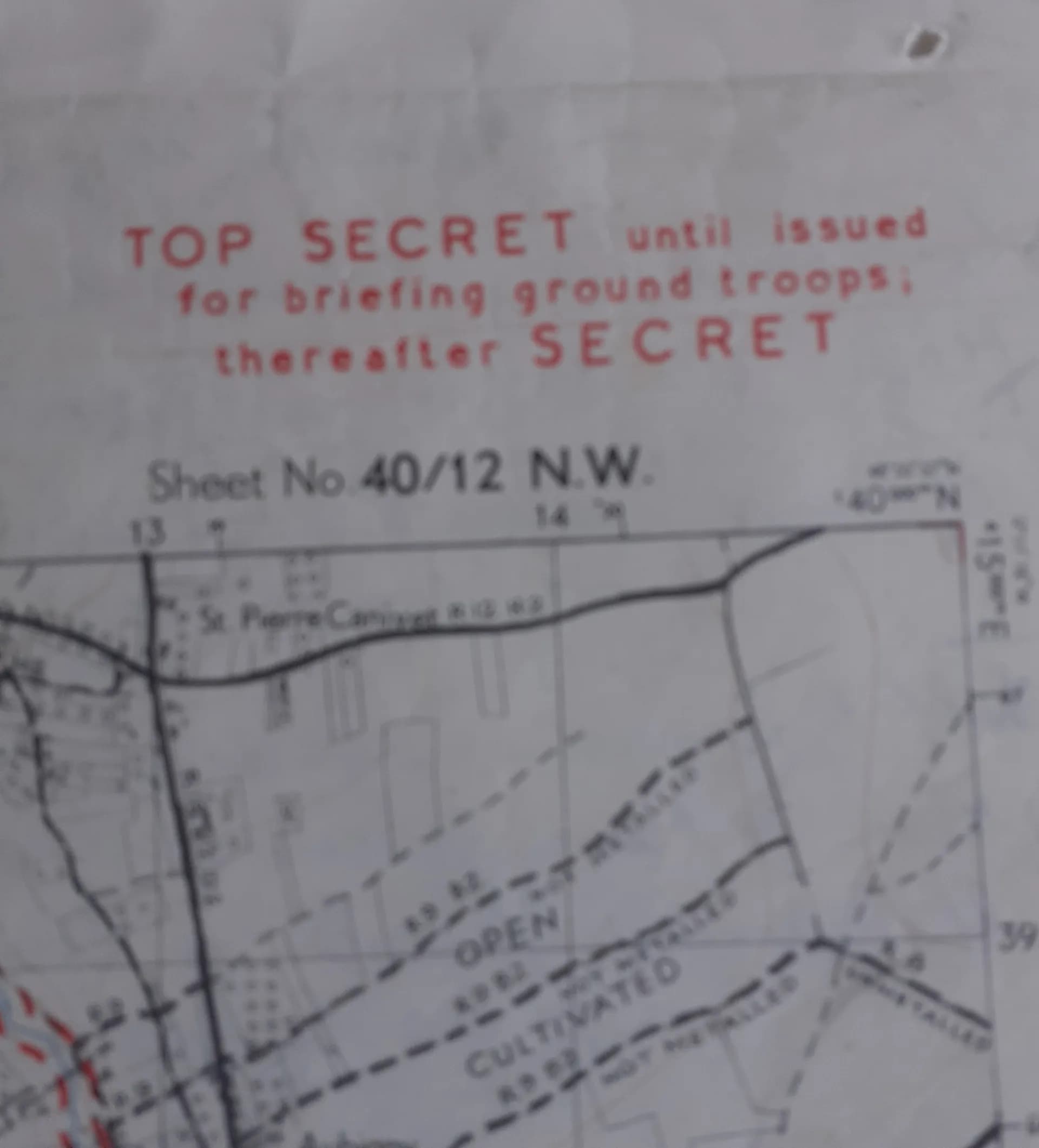 Carte Going Map Falaise 1944 - 2