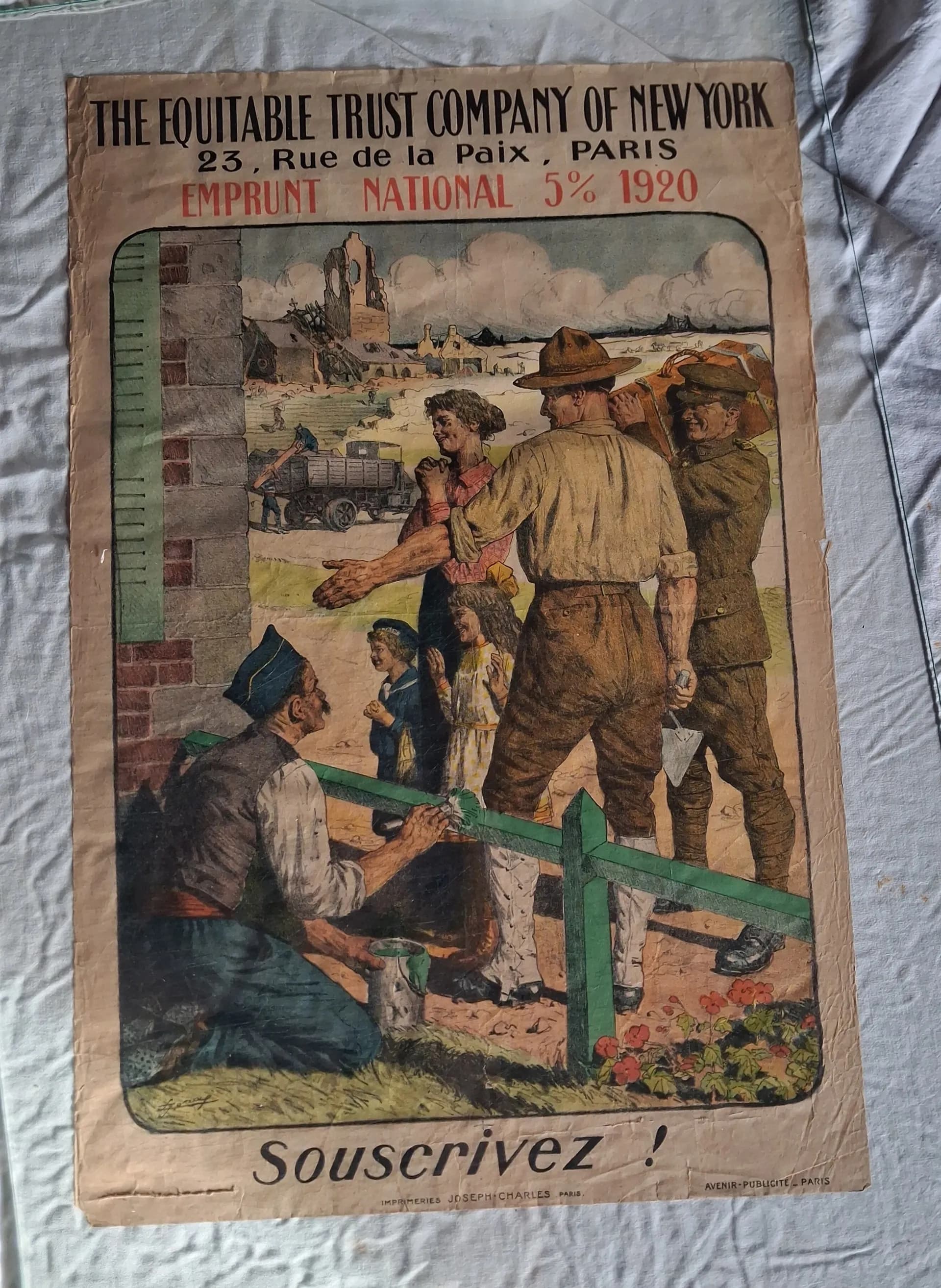 Affiche emprunt national 1920 - 2