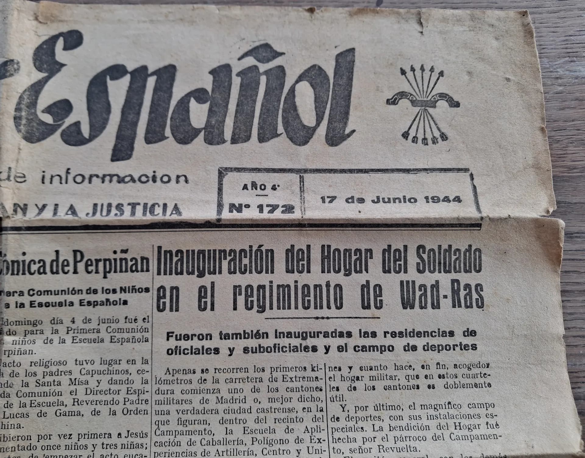 Journal juin 1944 pour réfugiés espagnols - 2