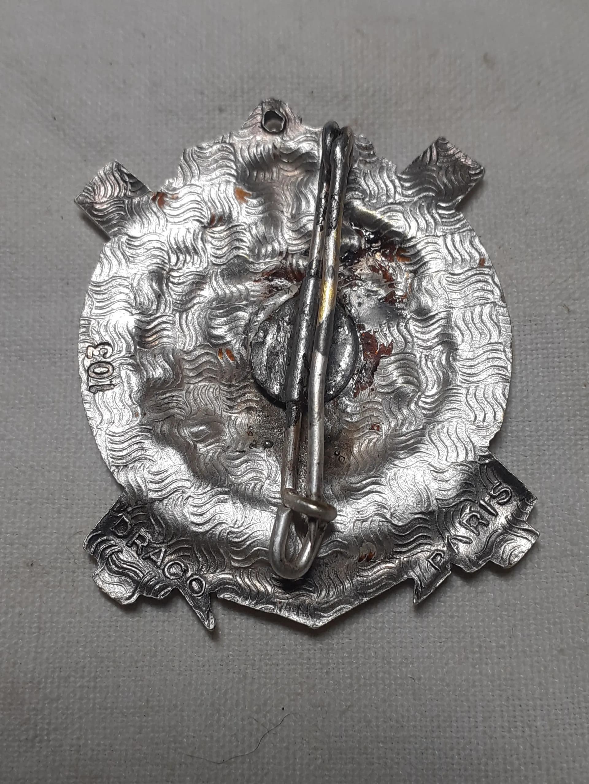 Retirage numéroté de l insigne de l école d' infanterie et d'artillerie de Tong - 2