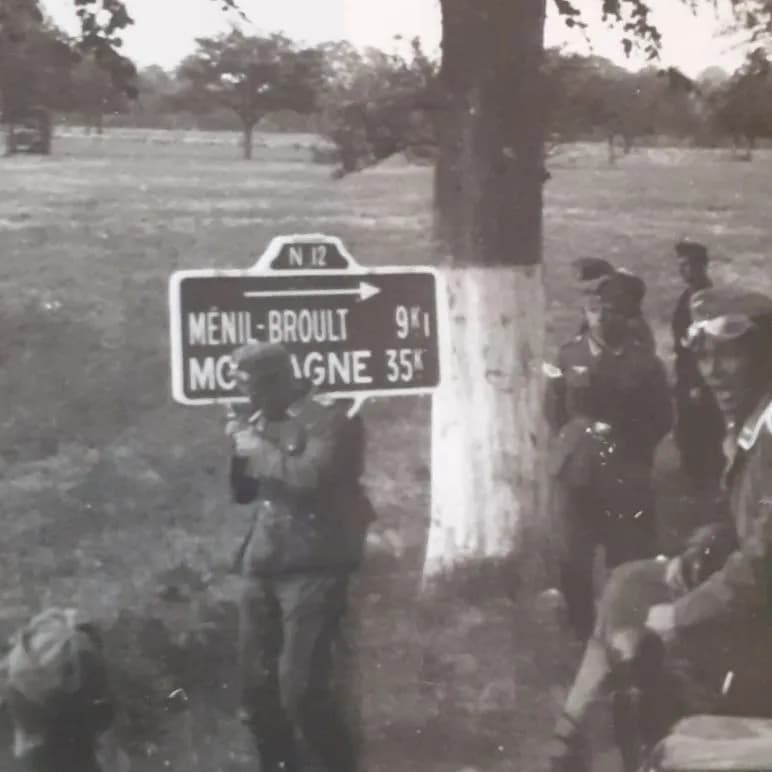 photo allemande Normandie secteur Alençon  1940 ? - 3