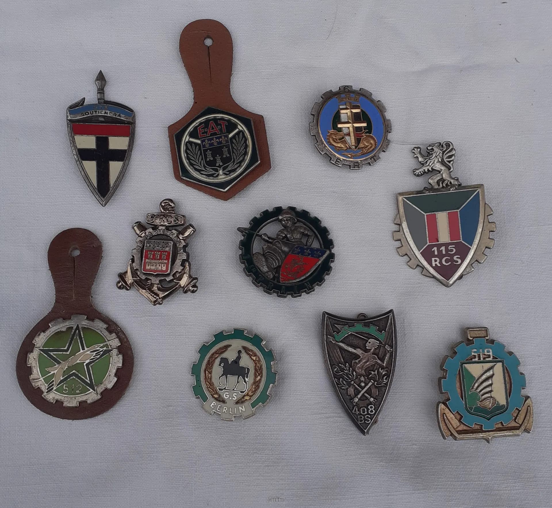 lot de 10 insignes du Train - 1
