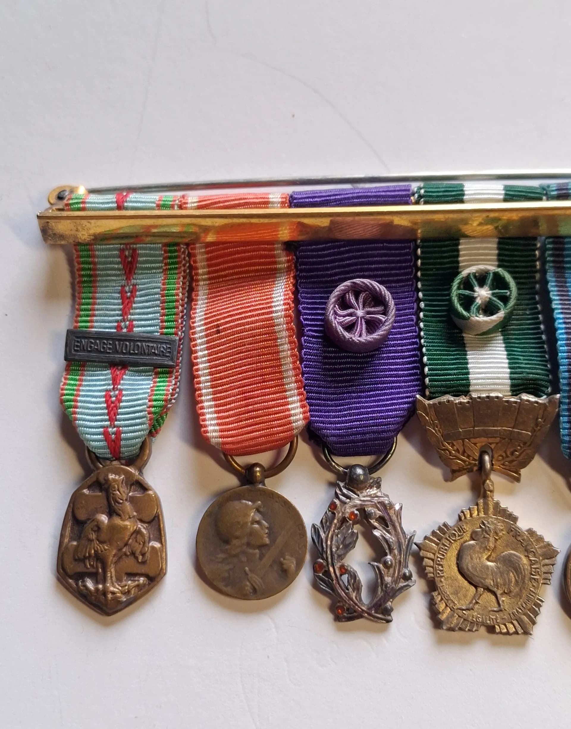 2 barrettes de décorations miniatures ww1 et ww2 - 9