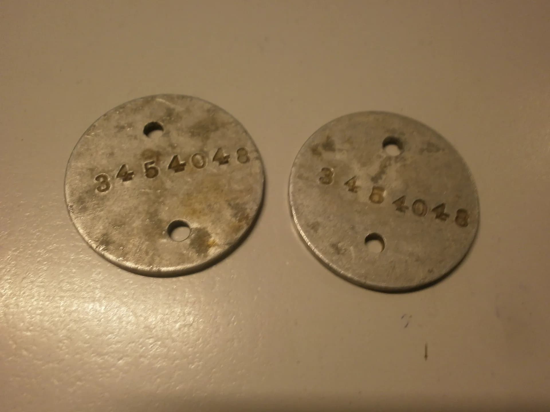 paire de plaques d'identité américaine WW1 - 2