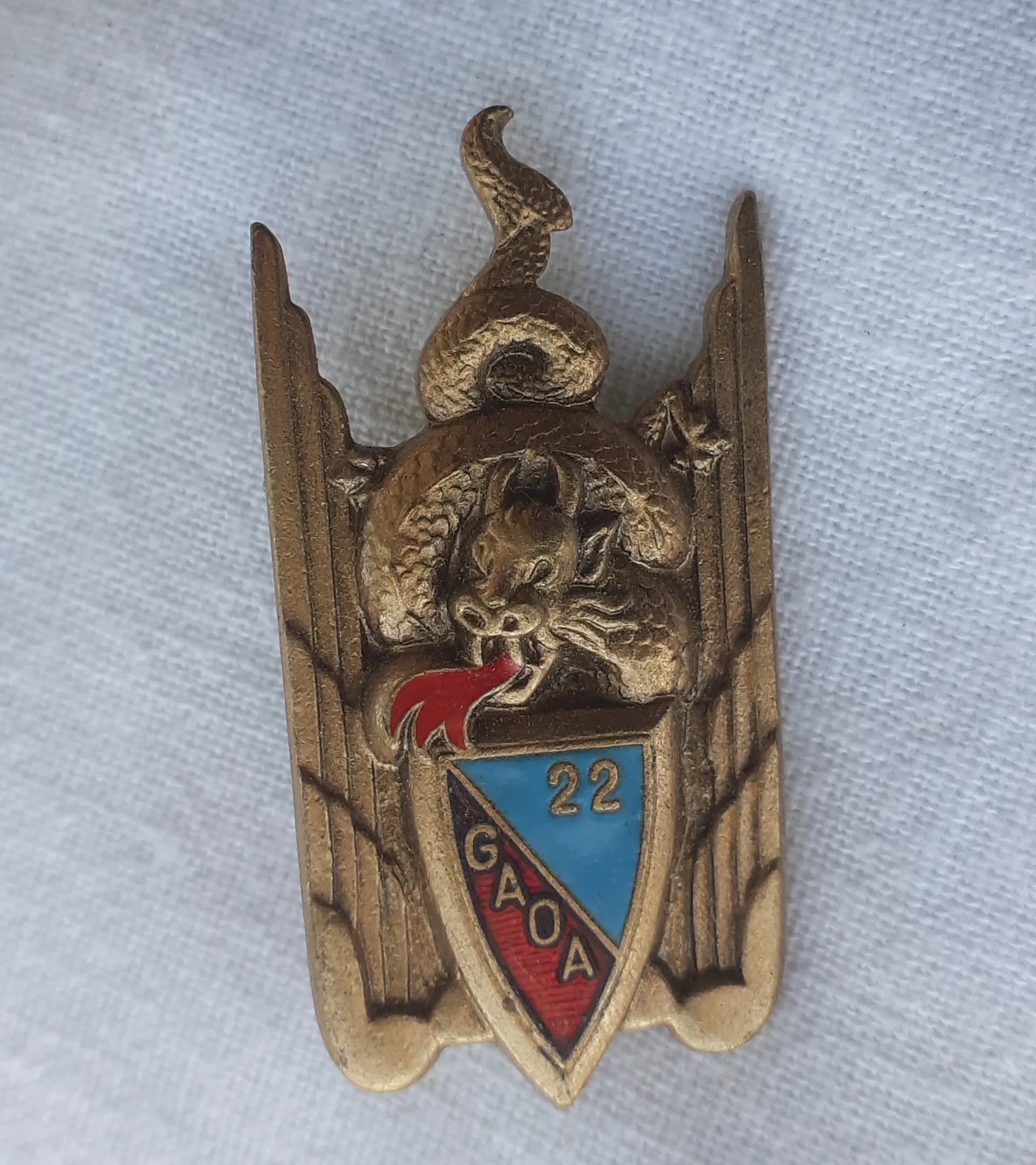 Insigne 22° GAOA Groupement d'Aviation d'Observation d'Artillerie - 1