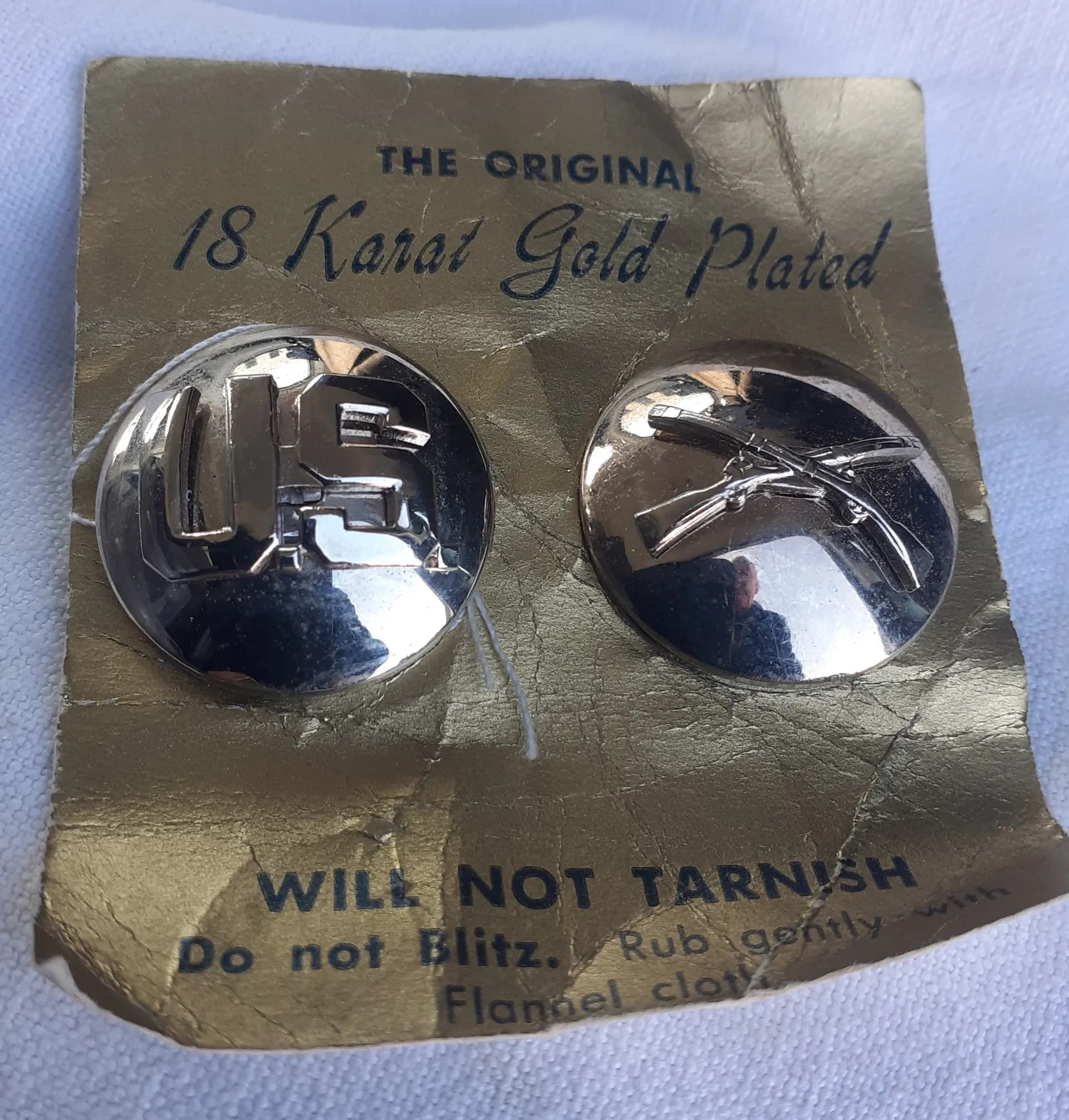 Paire de disques de col infanterie - 2