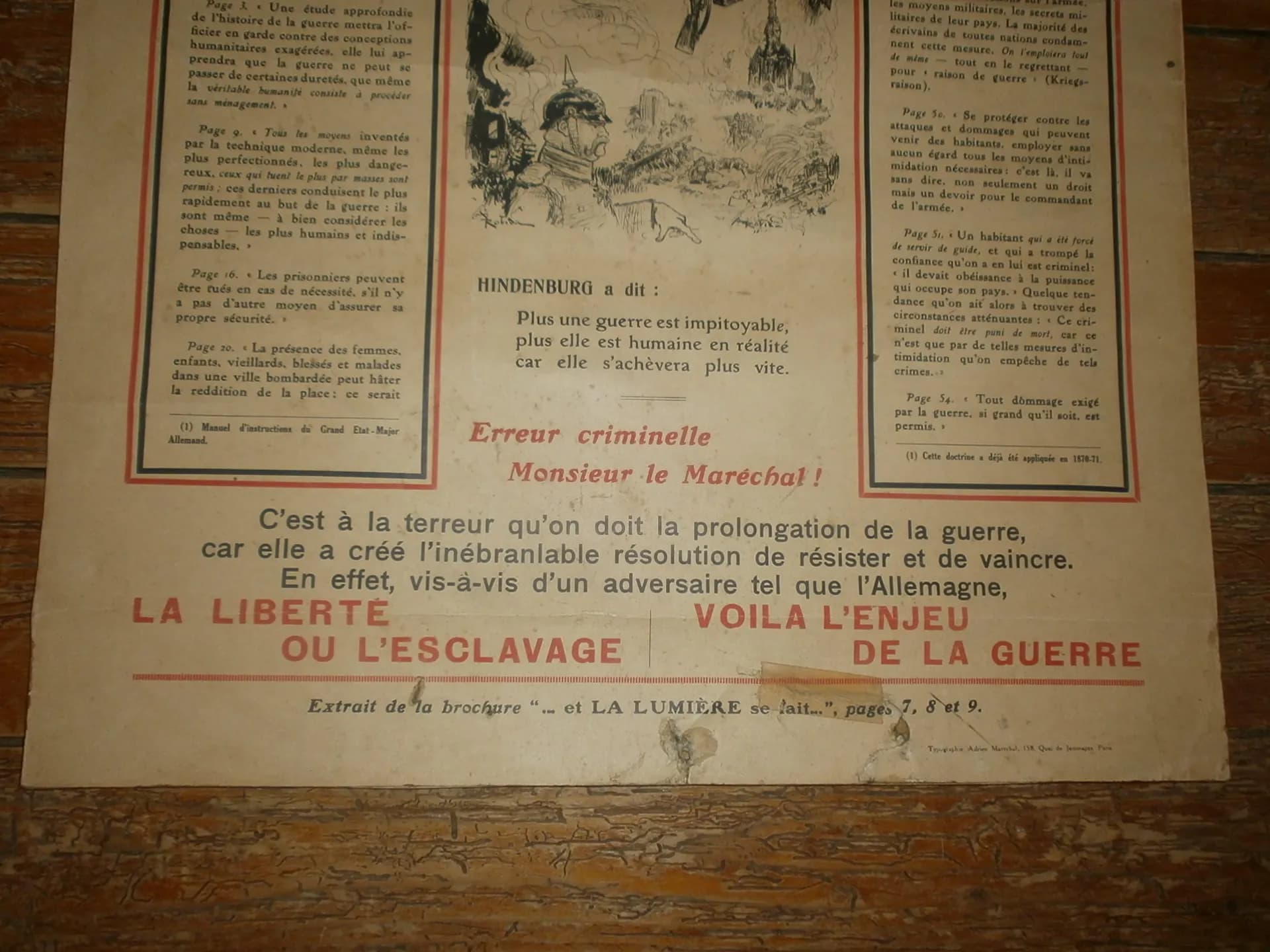 Affiche "le grand état-major allemand avait prémédité ses atrocités" - 3