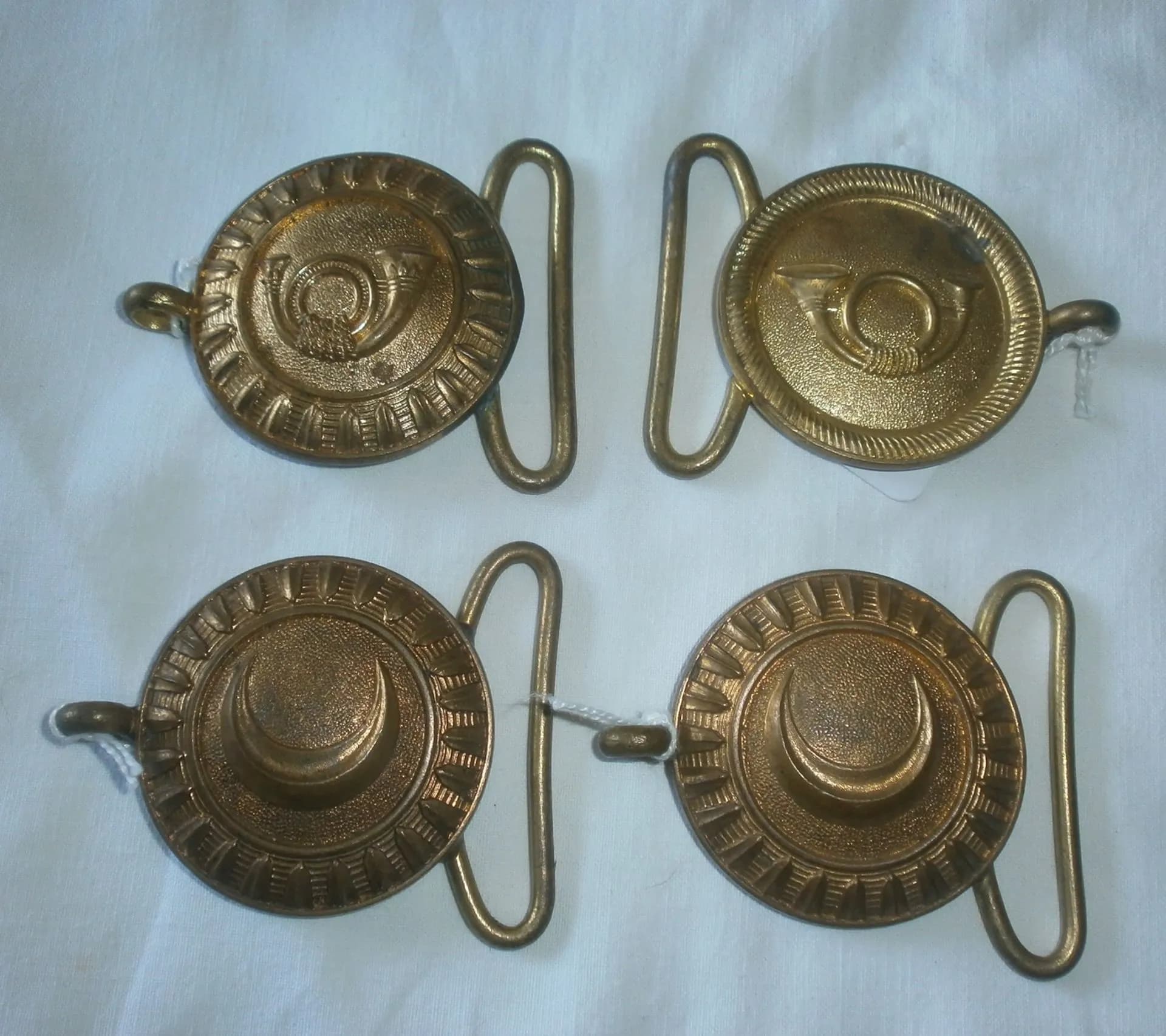 lot de 6 boucles pour ceinturons à ardillons mod 31 - 2